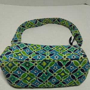 Vera Bradley Retired Green Daisy Daisy Small Maggie Shoulder Bag Purse